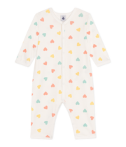 BABIES FOOTLESS HEART PATTERN COTTON PYJAMA