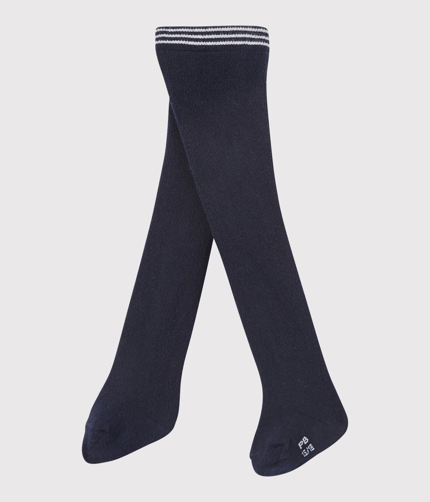 BABY GIRLS' PLAIN JERSEY TIGHTS