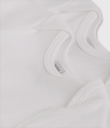 UNISEX' SHORT-SLEEVED WHITE BODYSUITS