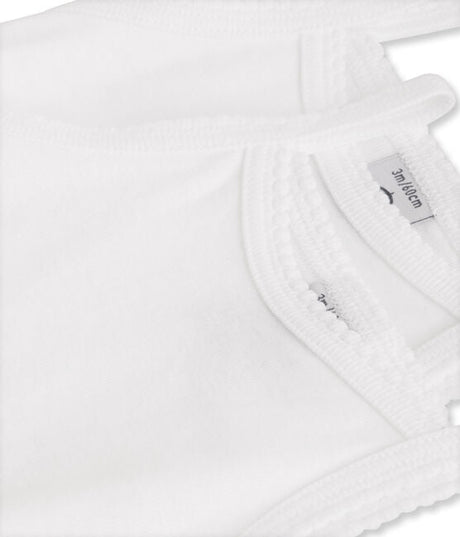 BABY GIRLS' BODYSUITS WITH STRAPS - 2-PIECE SET