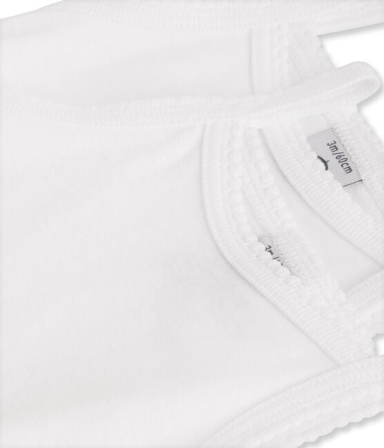 BABY GIRLS' BODYSUITS WITH STRAPS - 2-PIECE SET