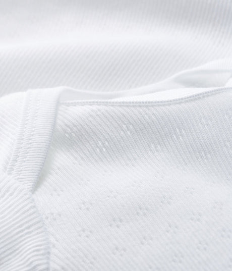 BABIES WHITE SHORT-SLEEVED BODYSUIT -2-PACK