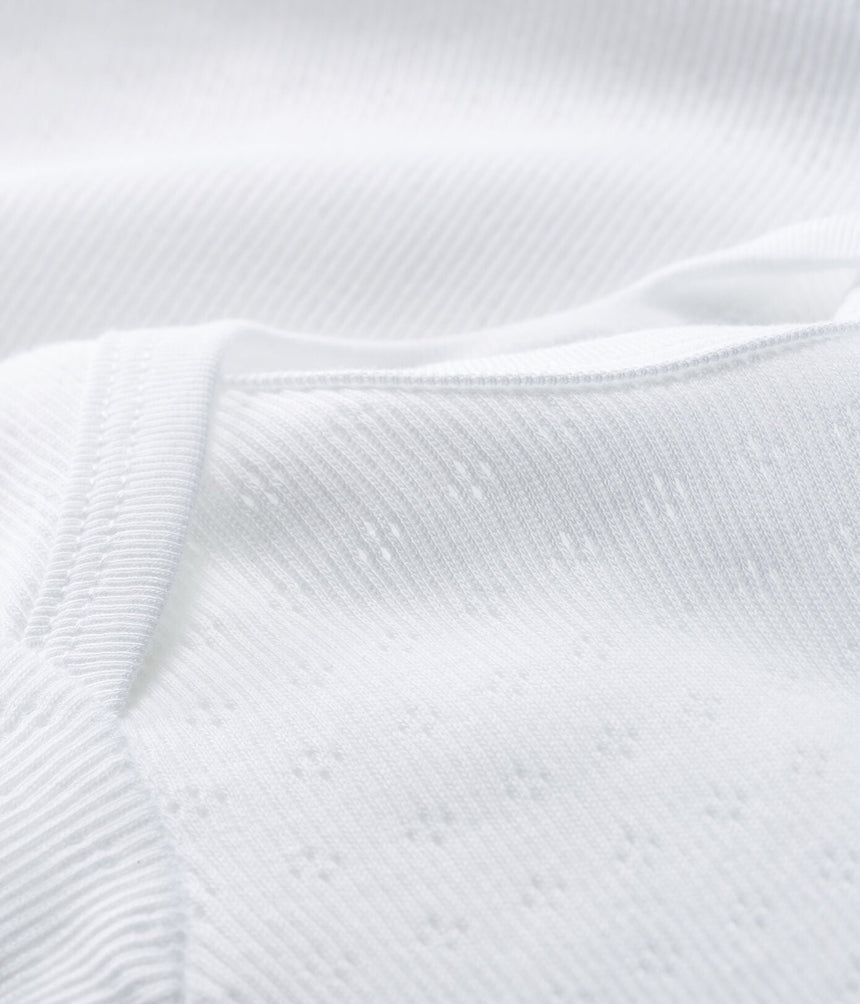 BABIES WHITE SHORT-SLEEVED BODYSUIT -2-PACK