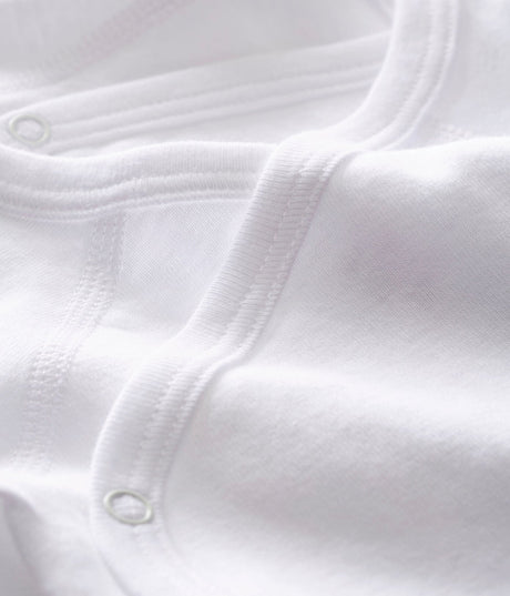 SET OF 2 BABIES' WHITE SHORT-SLEEVED NEWBORN BODYSUITS