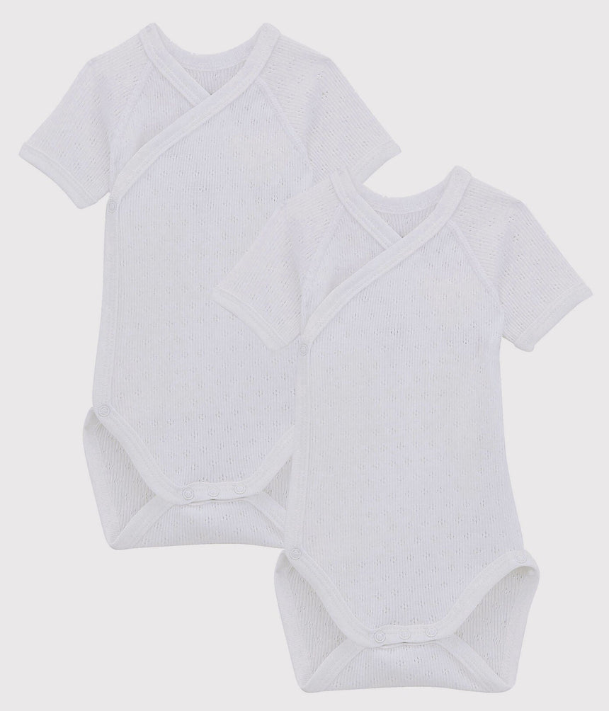 NEWBORN BABIES' SHORT-SLEEVED BODYSUIT - 2-PIECE SET