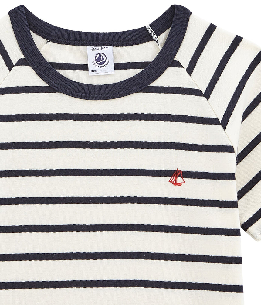 BOYS SHORT COTTON PYJAMAS WITH SAILOR STRIPES
