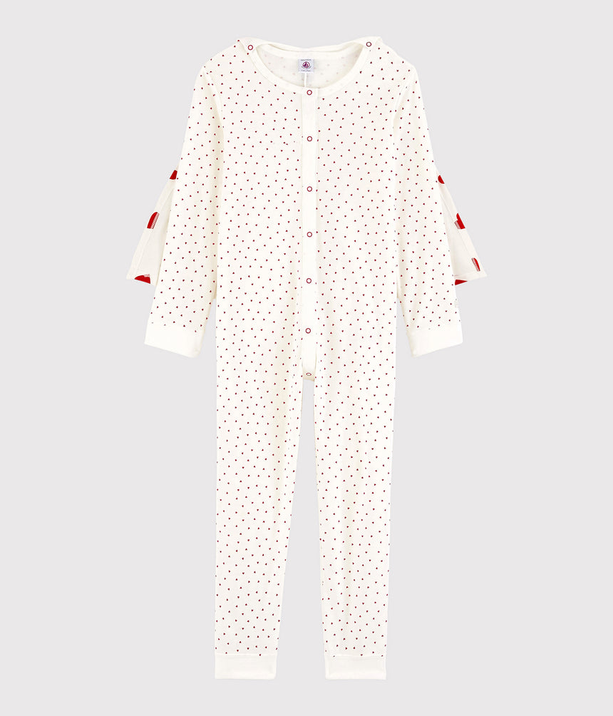 GIRLS' SUPERHERO FANCY DRESS ORGANIC COTTON SLEEPSUIT