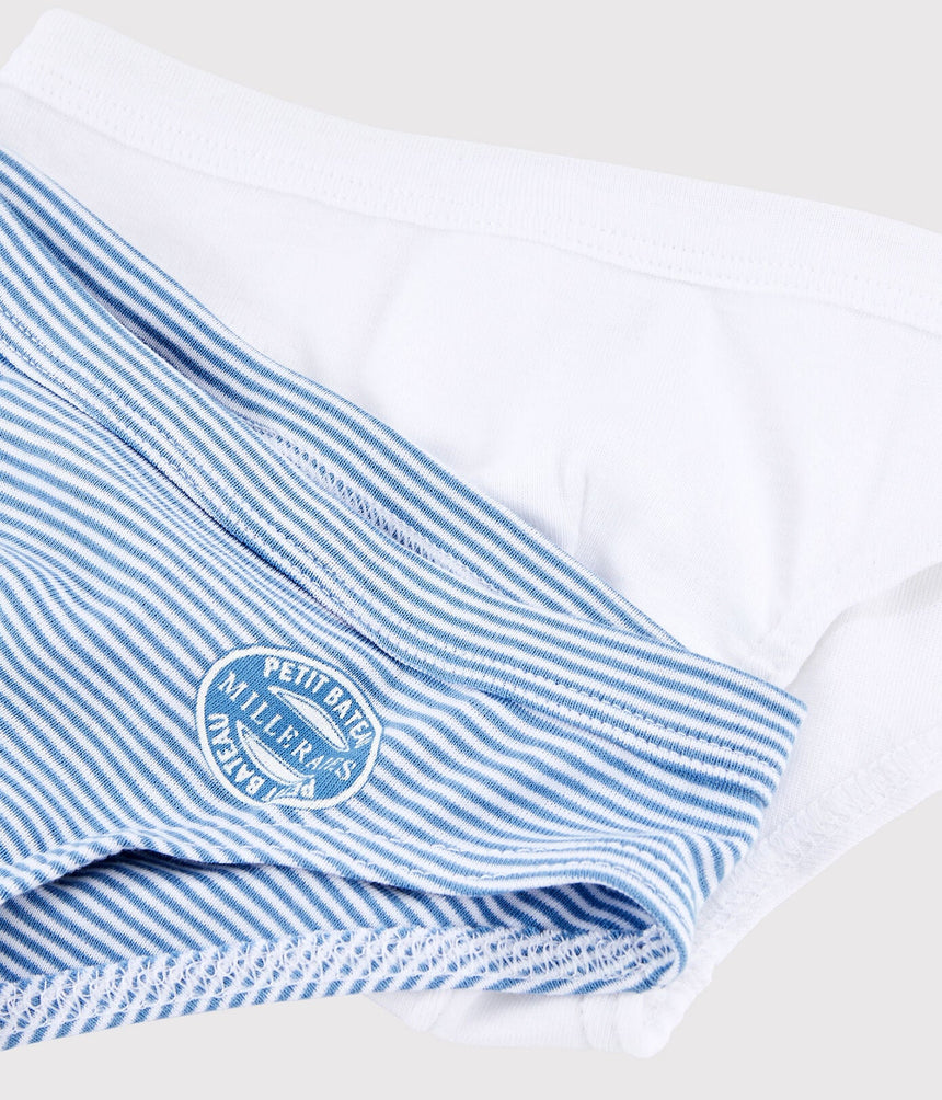 BOYS' ORGANIC COTTON BRIEFS - 2-PACK