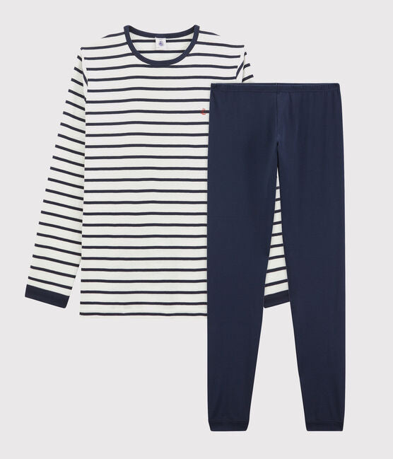 CHILDREN'S STRIPY COTTON PYJAMAS