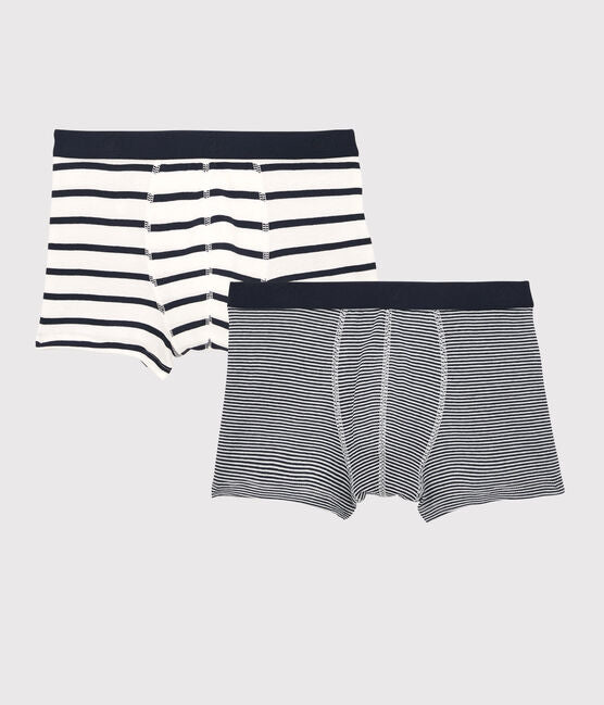BOYS' STRIPY BOXER SHORTS - 2-PACK