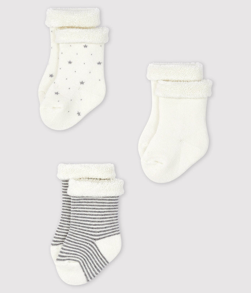 KNITTED BABIES' SOCKS - 3- PIECES SET