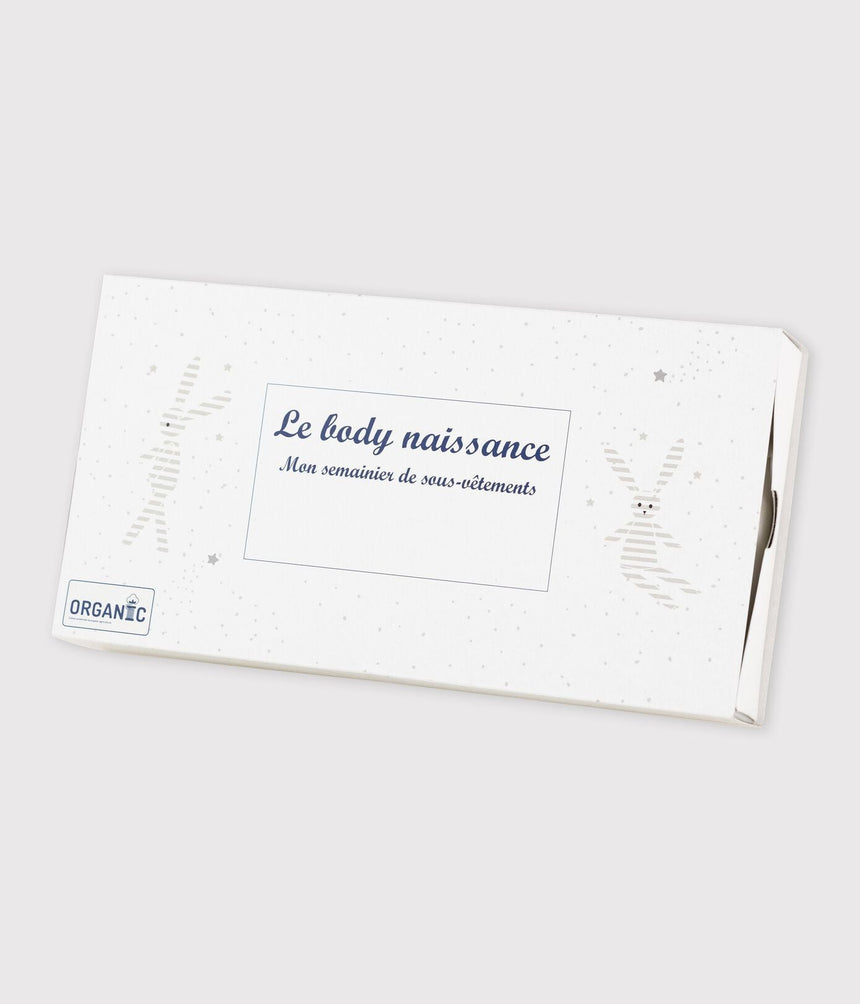 BABIES' SHORT-SLEEVED WRAPOVER ORGANIC COTTON BODYSUITS - 5-PACK