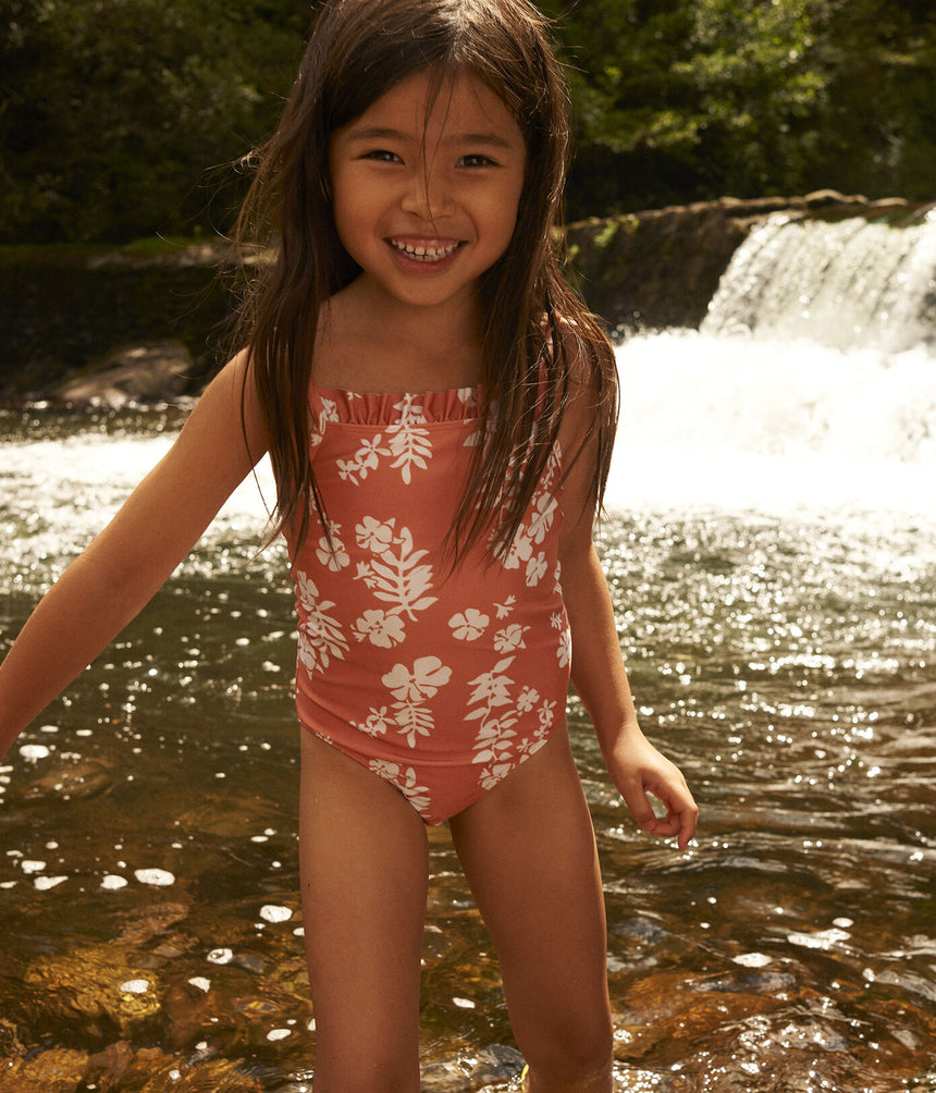 GIRLS ONE-PIECE PRINT SWIMSUIT