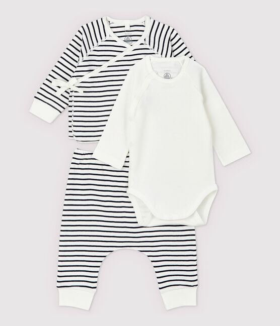 BABIES' ORGANIC ICONIC TUBE KNIT CLOTHING - 3-PIECE SET