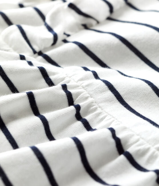 BABIES' SHORT-SLEEVED STRIPED JERSEY DRESS