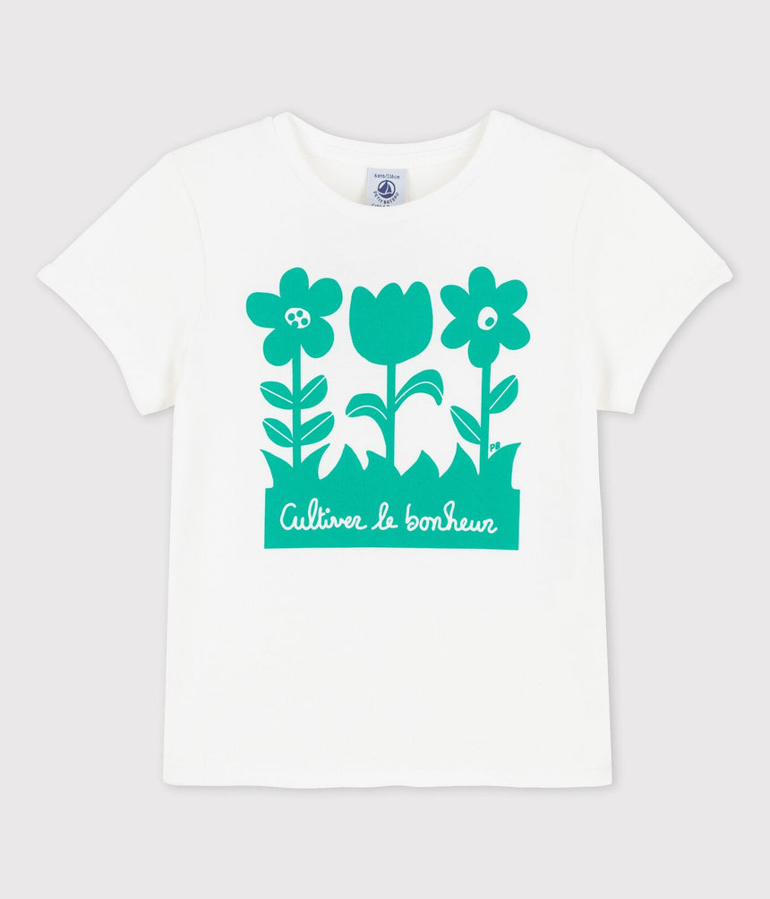 GIRLS SHORT-SLEEVED COTTON T-SHIRT