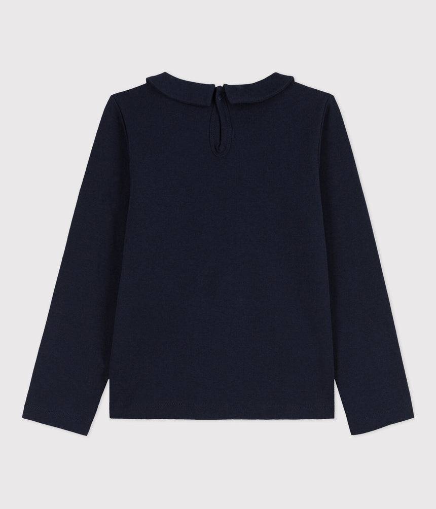 GIRLS' LONG-SLEEVED COTTON T-SHIRT