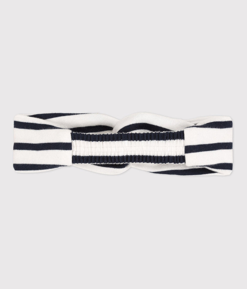 BABIES' STRIPY JERSEY HEADBAND