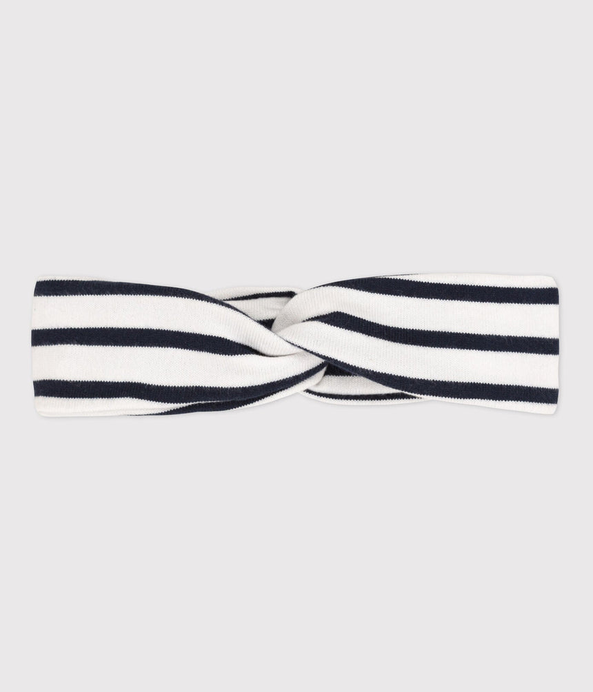BABIES' STRIPY JERSEY HEADBAND
