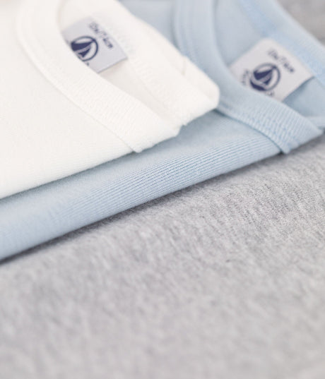 BABIES' LONG-SLEEVED COTTON BODYSUITS 3-PACK