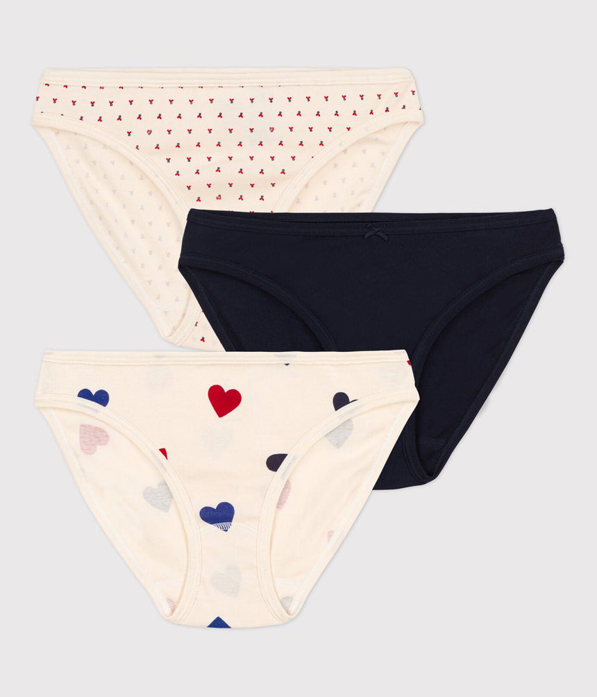WOMEN'S COTTON BRIEFS - 3-PACK