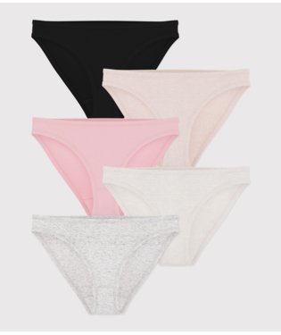 WOMEN'S WEEKDAY FINE COTTON BRIEFS - 5-PACK