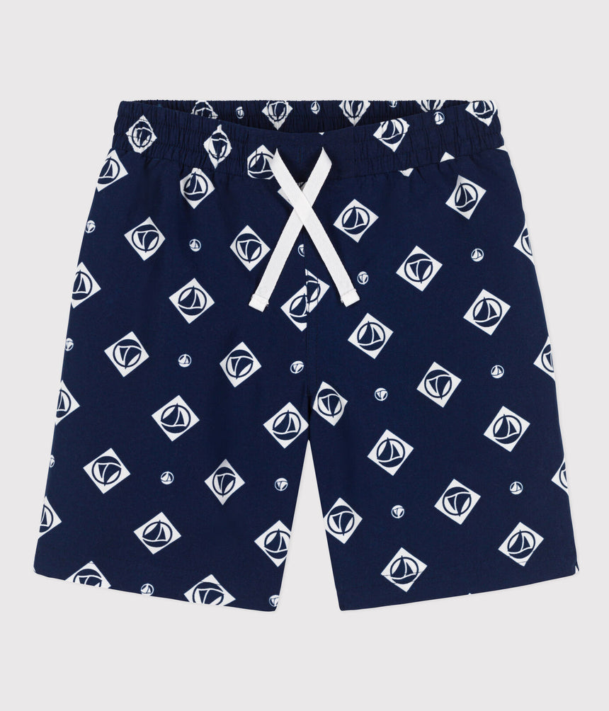 BOYS PRINTED RECYCLED SWIMMING TRUNKS