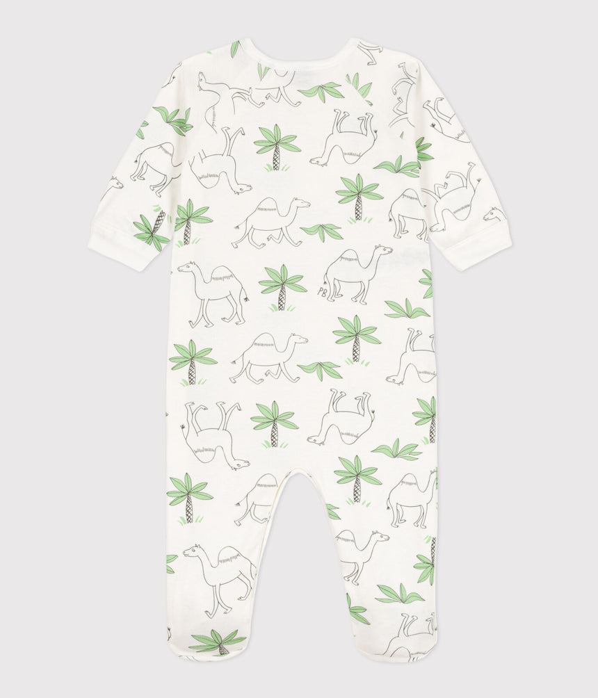 PRINTED COTTON SLEEPSUIT