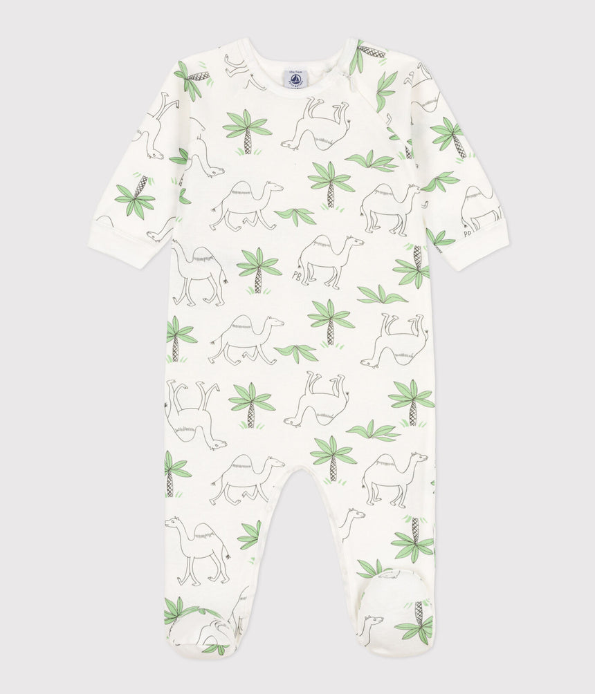 PRINTED COTTON SLEEPSUIT