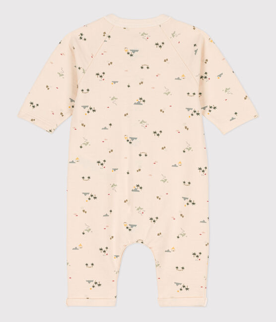 BABIES' PATTERNED FLEECE JUMPSUIT