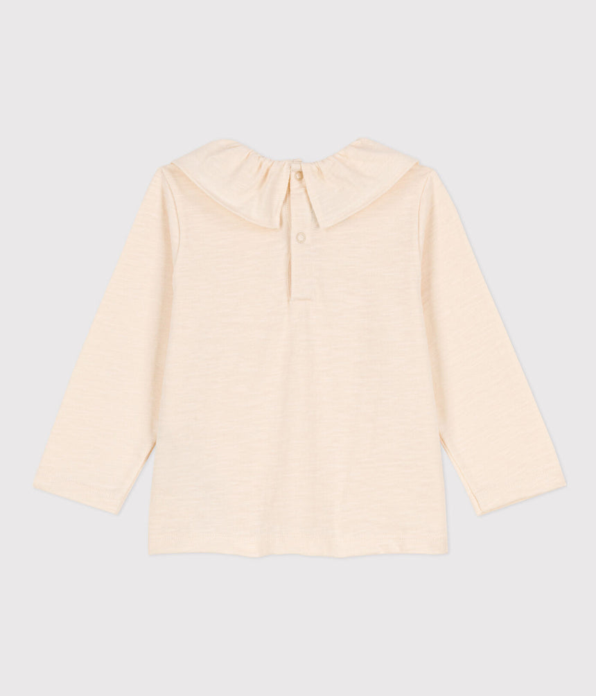 BABIES' LONG-SLEEVED SLUB JERSEY BLOUSE