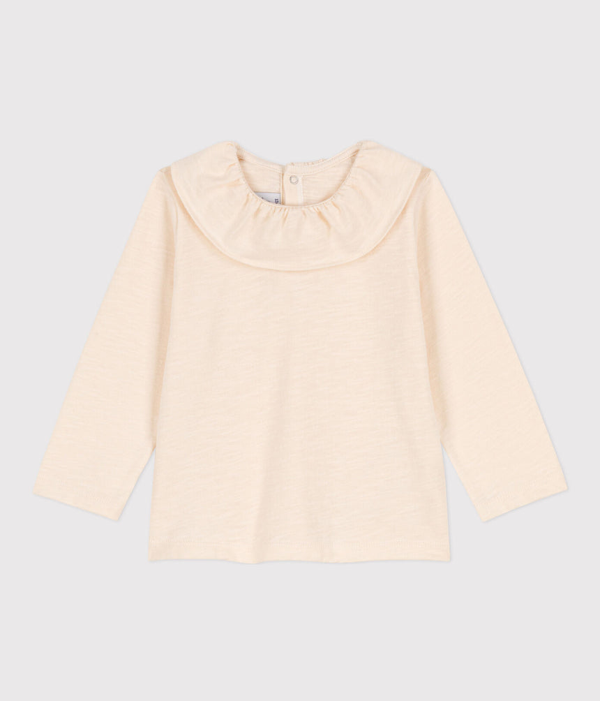 BABIES' LONG-SLEEVED SLUB JERSEY BLOUSE