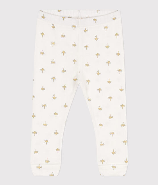 BABIES' COTTON FLORAL LEGGINGS