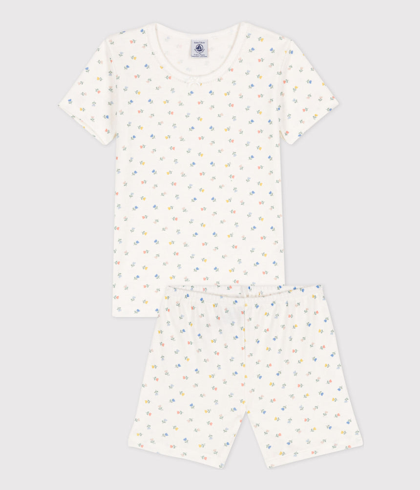 GIRLS' SNUGFIT SHORT COTTON PYJAMAS