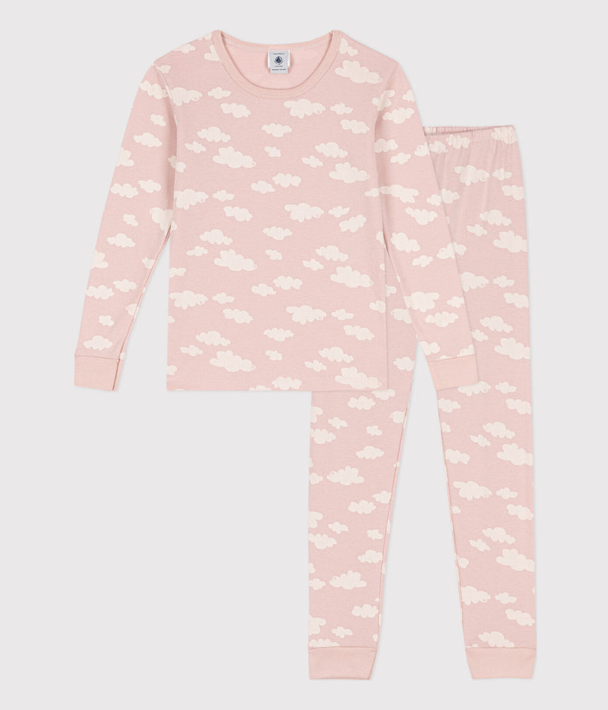 GIRLS' SNUGFIT COTTON PYJAMAS