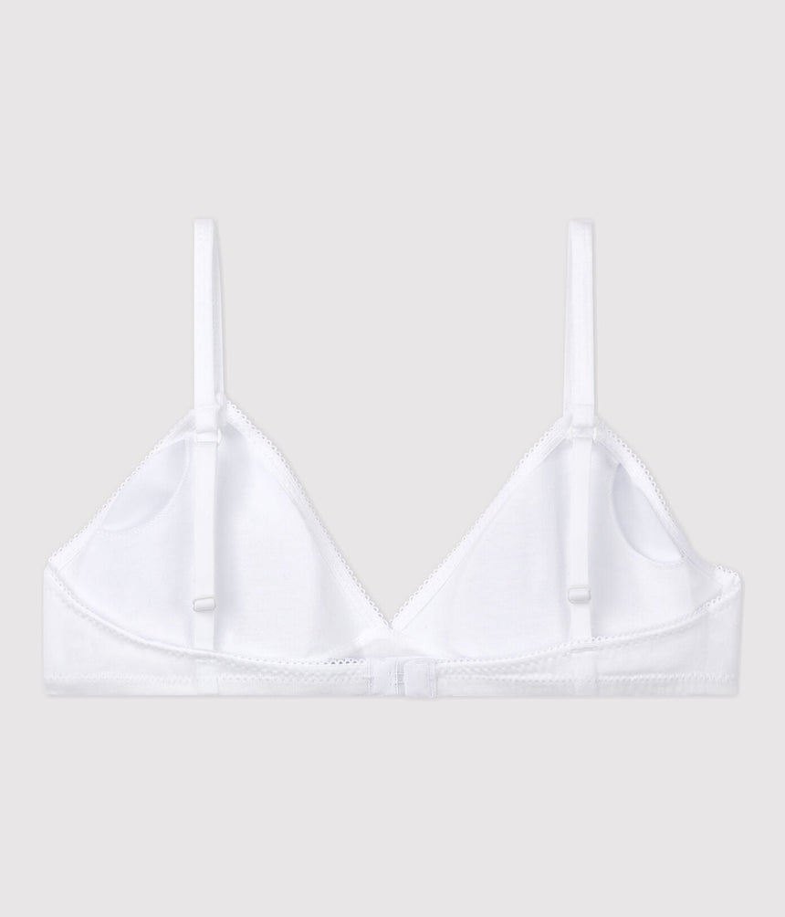 GIRLS' WHITE PADDED BRA