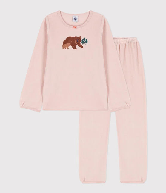 GIRLS' VELOUR PYJAMAS