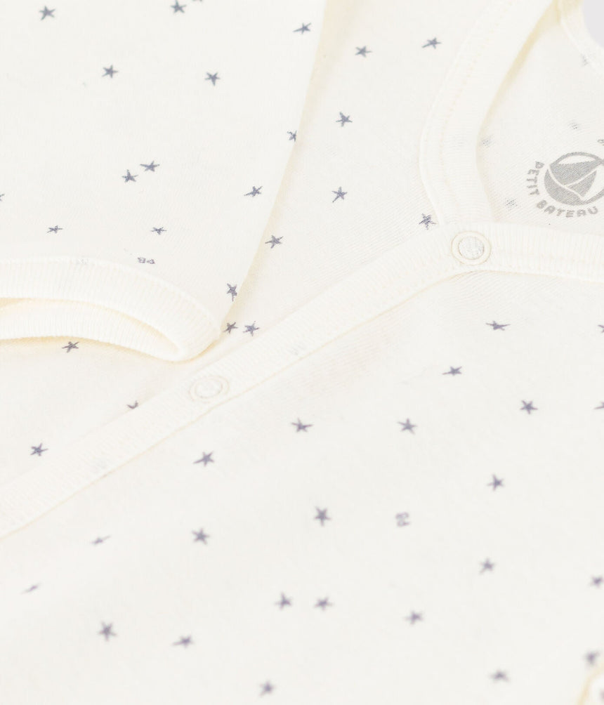 BABIES' STARRY FOOTLESS COTTON PYJAMAS