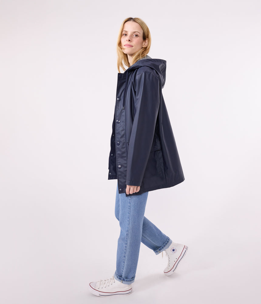ICONIC RECYCLED FABRIC AND ORGANIC COTTON RAINCOAT