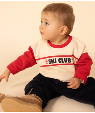 BABIES' PATTERNED FLEECE SWEATSHIRT