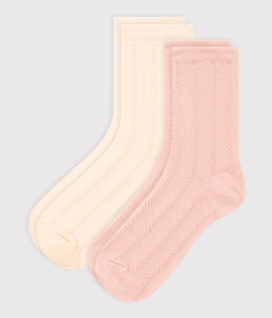 GIRLS' DECORATIVE SOCKS - 2-PACK