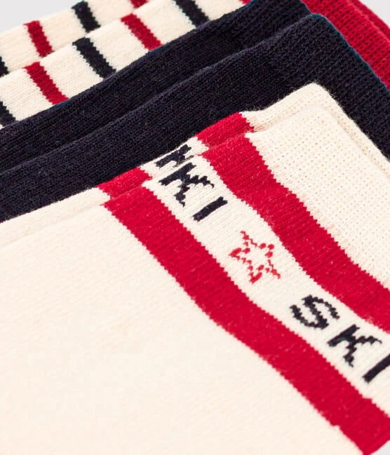 CHILDREN'S UNISEX SKI SOCKS - 3-PACK