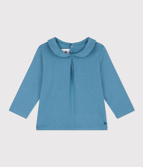 BABIES' LONG-SLEEVED COTTON BLOUSE