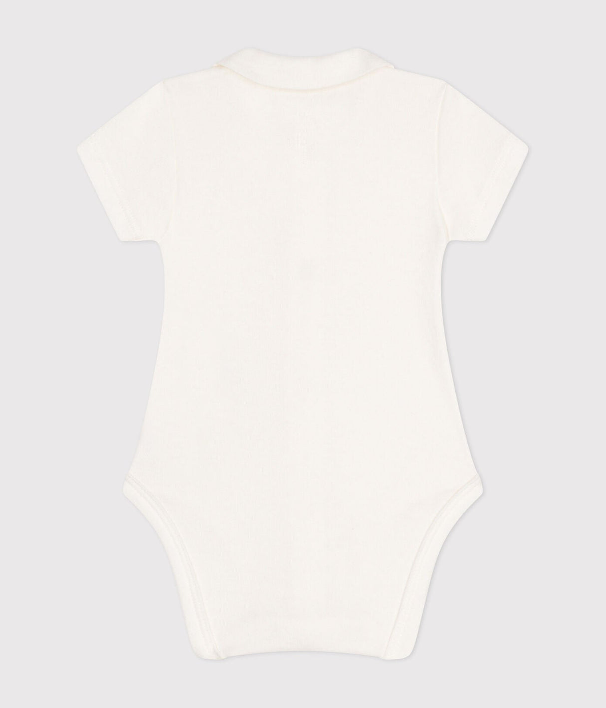 BABIES' SHORT-SLEEVED BODYSUIT WITH A COLLAR