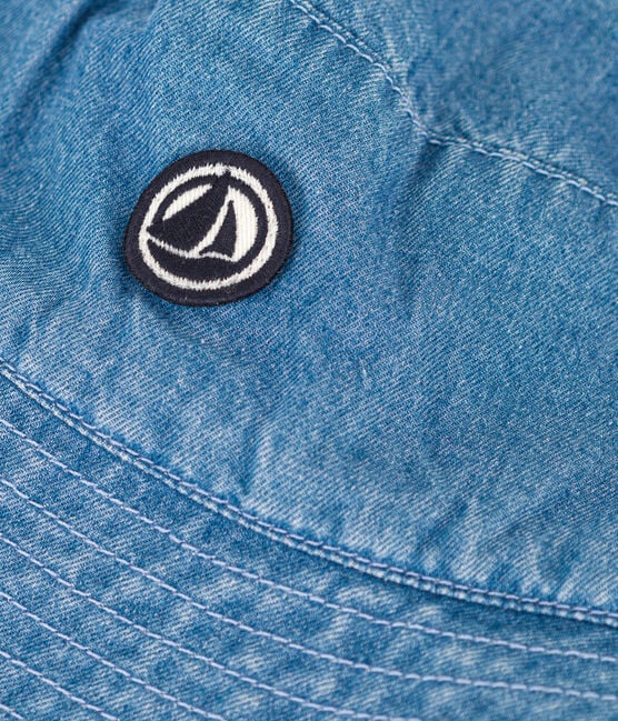 CHILDRENS' BLUE DENIM BUCKET HAT