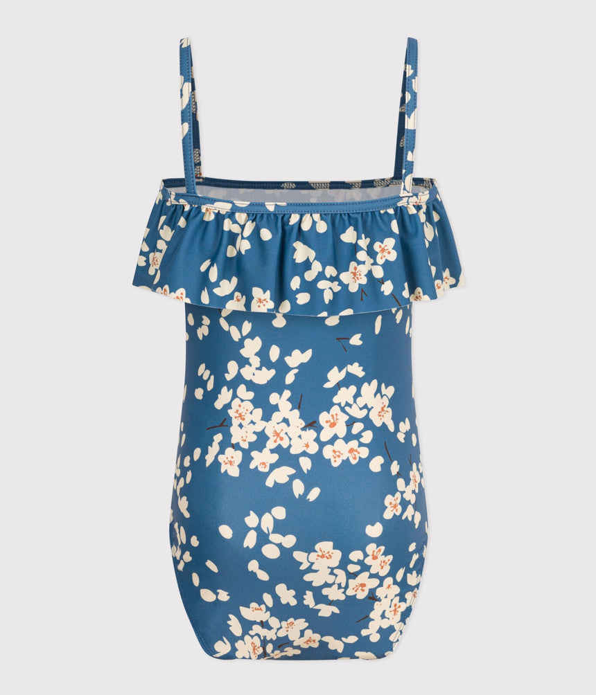 GIRLS' ONE-PIECE PRINT SWIMSUIT