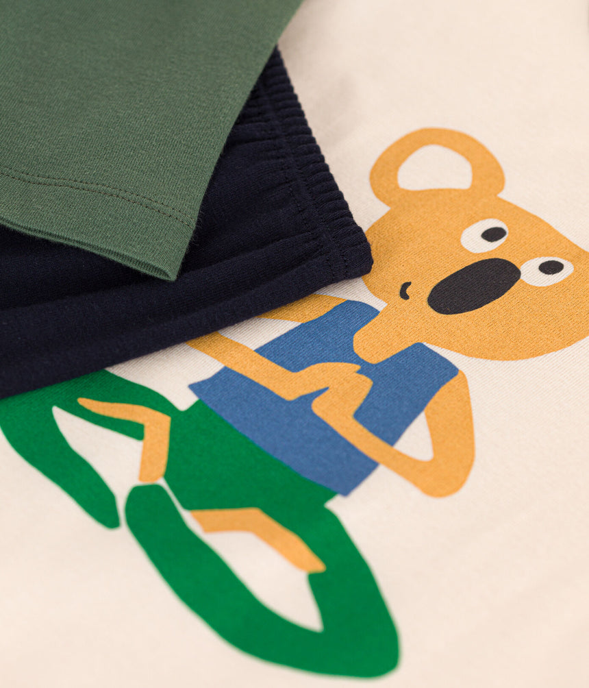 CHILDREN'S PLAIN COTTON PYJAMAS