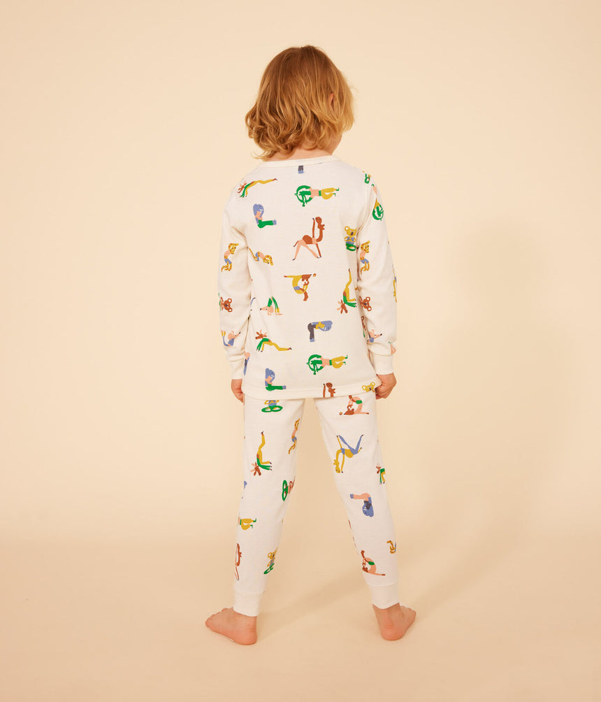 CHILDREN'S COTTON ANIMAL PATTERN PRINT PYJAMAS