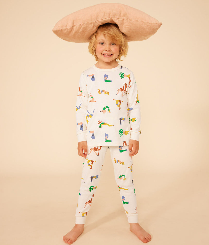 CHILDREN'S COTTON ANIMAL PATTERN PRINT PYJAMAS