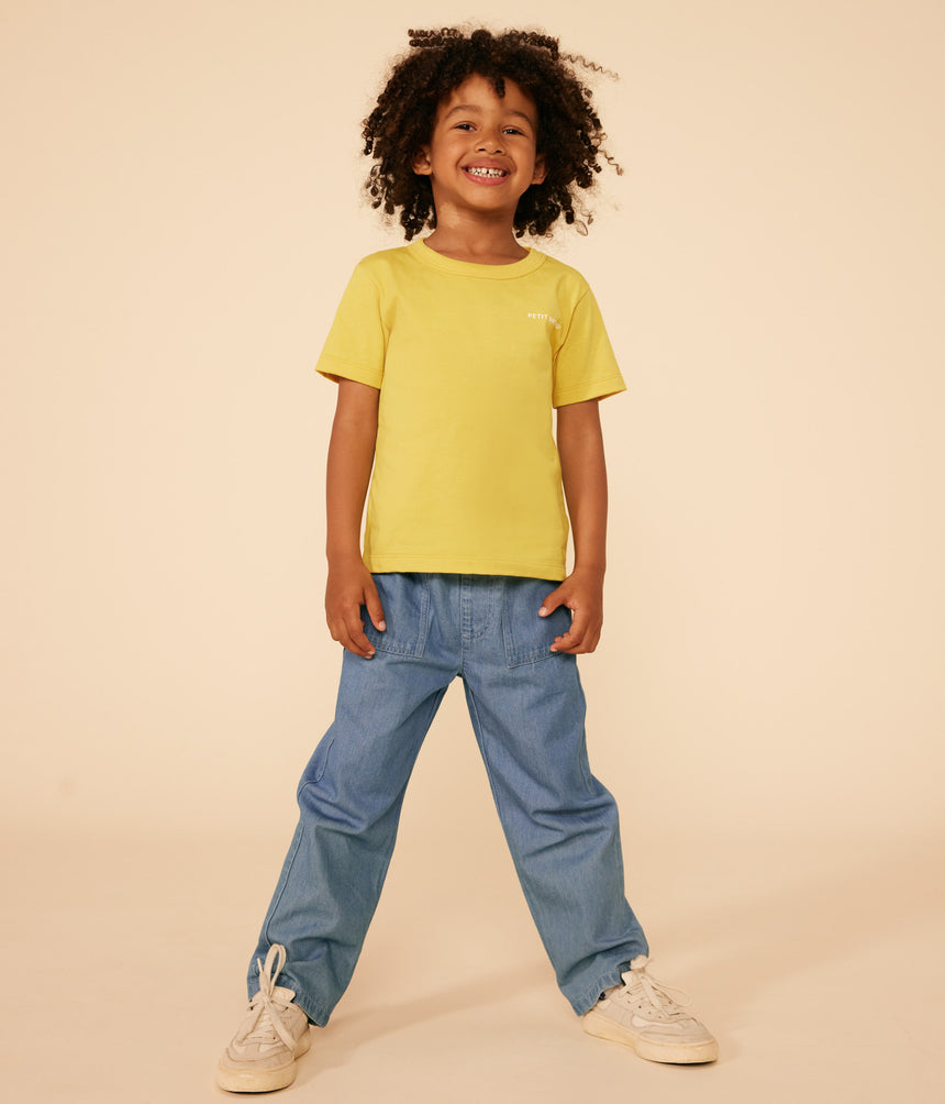 BOYS' STRAIGHT LIGHT DENIM TROUSERS